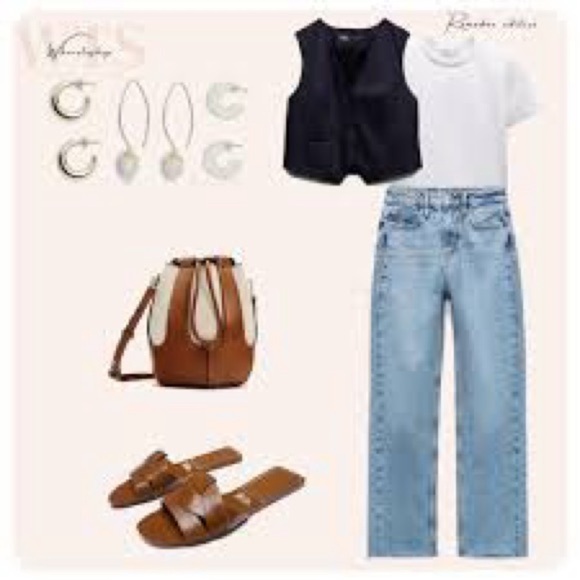 NWT ZARA HIGH RISE Z1975 STRAIGHT LEG JEANS 29 (US 8) - Picture 4 of 6